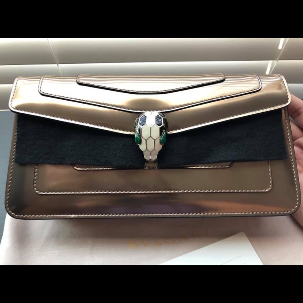 BVLGARI Serpenti Forever Clutch with Chain